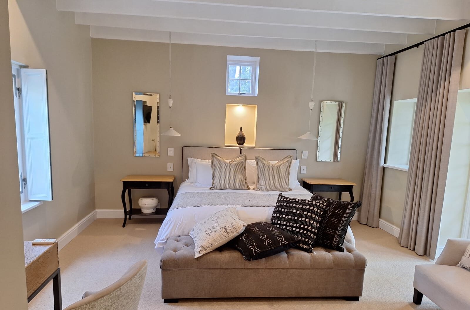 Styled main bedroom suite