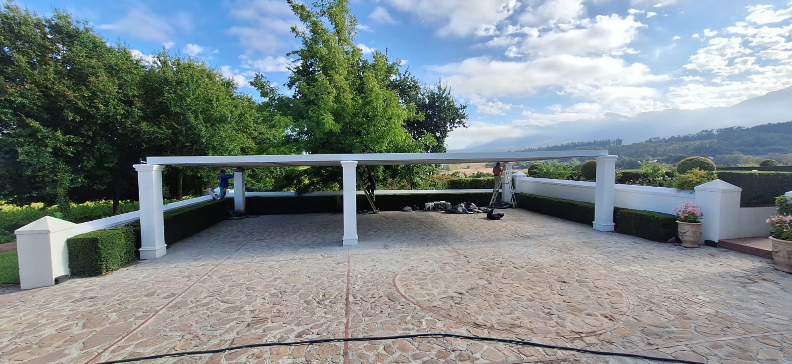 Solar carport at Franschhoek estate
