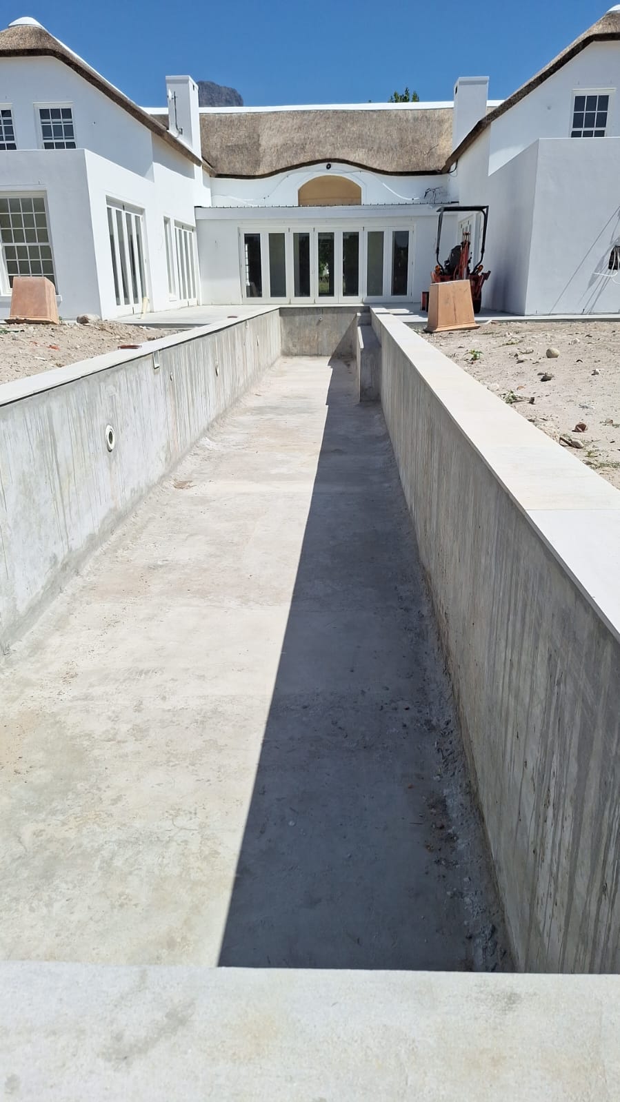 Large pool under construction