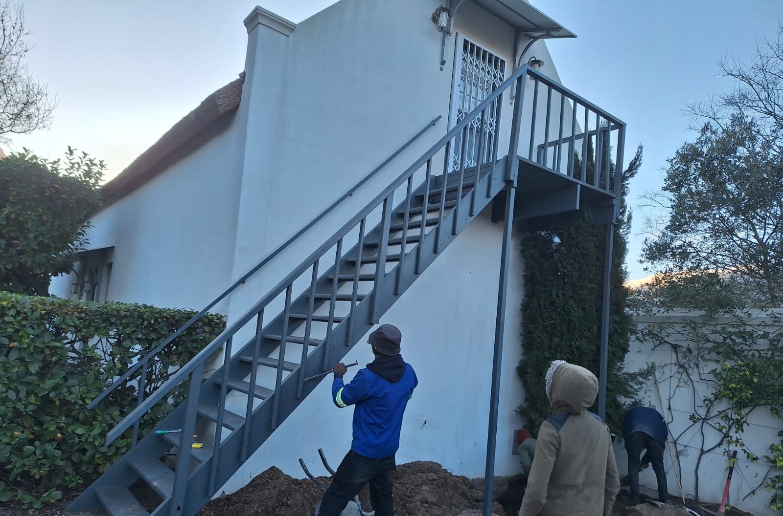 External staircase construction