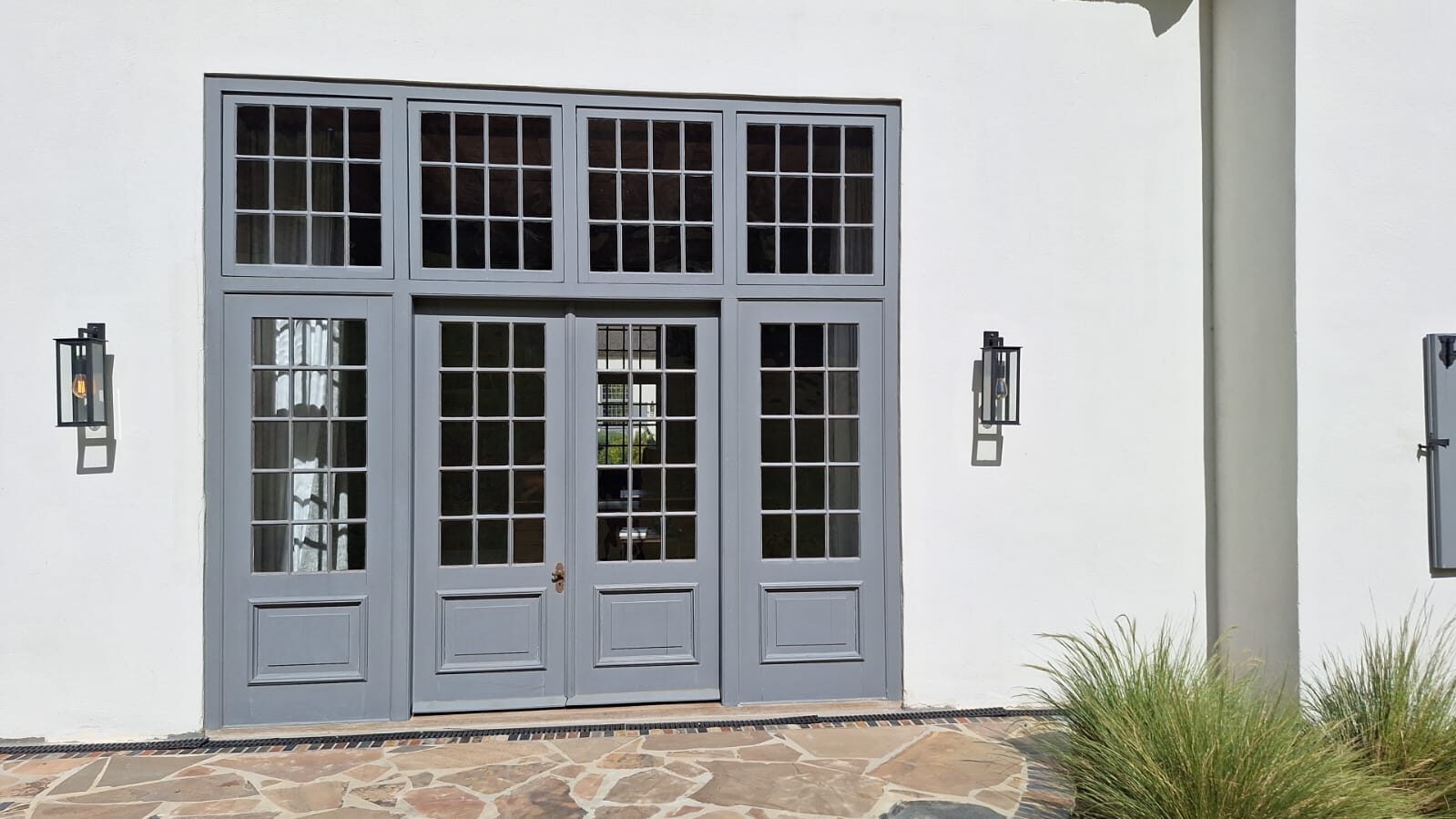 French doors with shutters