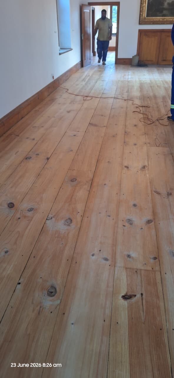 Restored timber floors in a heritage home